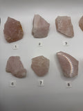 Halbpolierte Rosenquarze